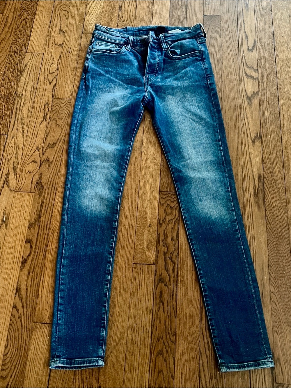 H&M Women's Skinny Jeans in Dark Blue Wash